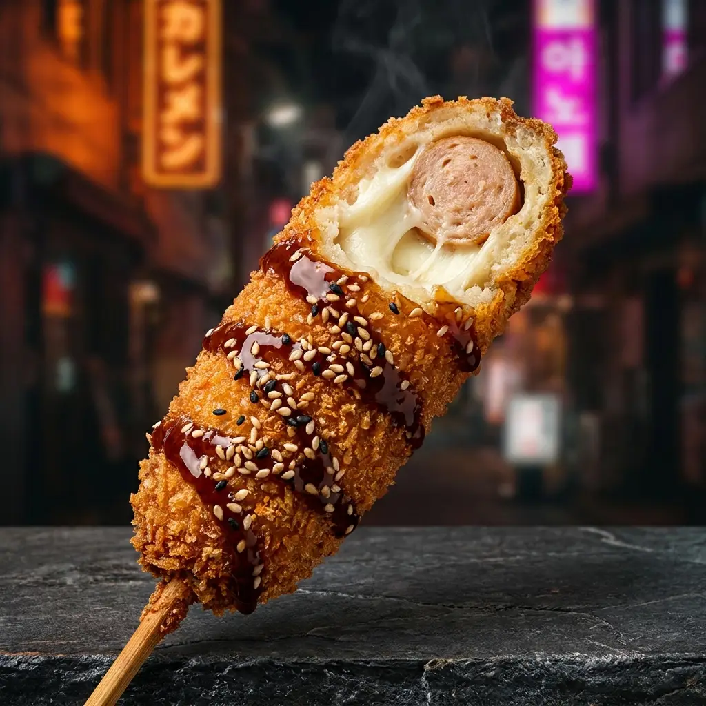 MENU CORN KATSU, Corn Dogs My Khao Bordeaux