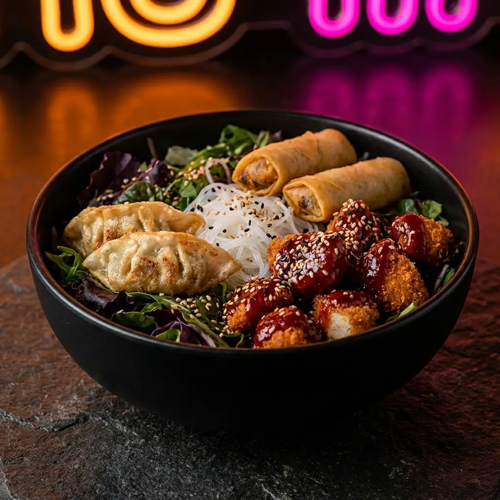 MENU KROUSTYBUN NEMS OU GYOZAS GOCHU, Krousty Bun Nems ou Gyozas My Khao Bordeaux